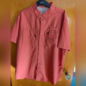Men's Salmon Button Down Shirt